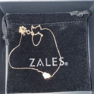 Zales Gold Heart Pendant Necklace